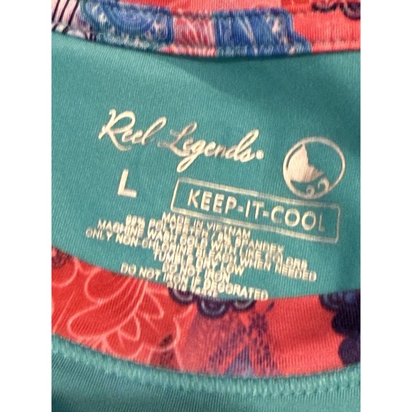 Reel Legends Keep It Cool Tops – Yellow & Aqua, 2 Women's Size Large: quick dry - Picture 12 of 14